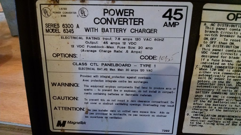 Magnetek Power Converter | Vintage Trailer Talk